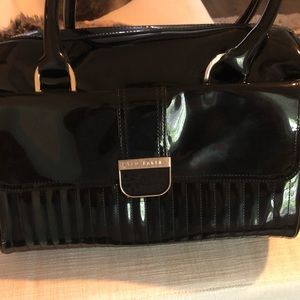 Ted Baker patent black shoulder bag